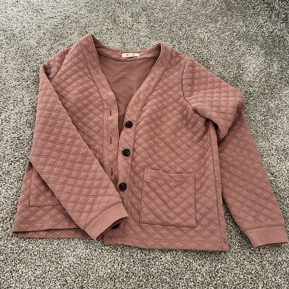 Madewell quilted cardigan